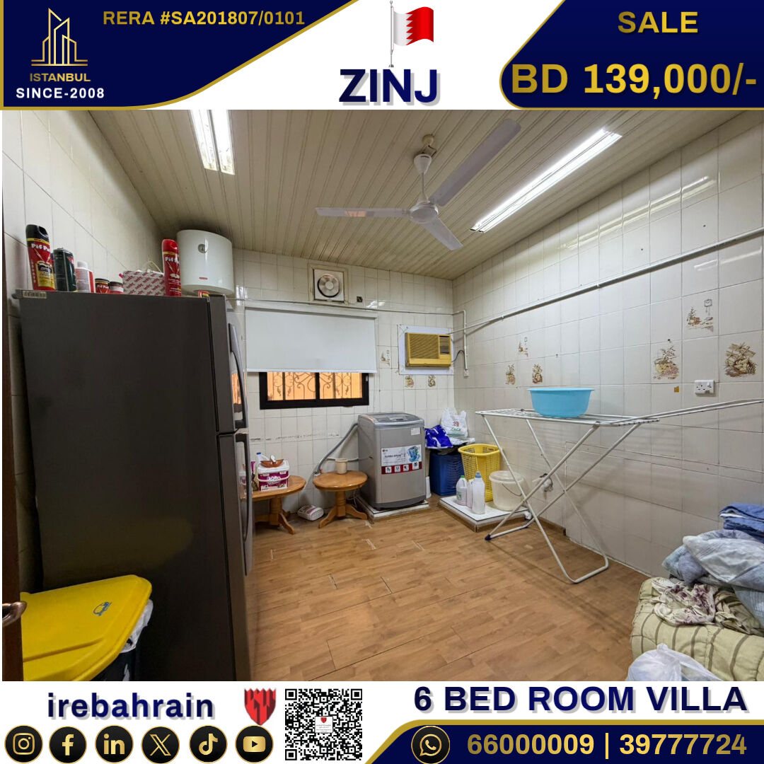 Zinj, Real Estate For Sale, BHD 139000,  6 BR,  Own A Villa In Zinj Area For Just