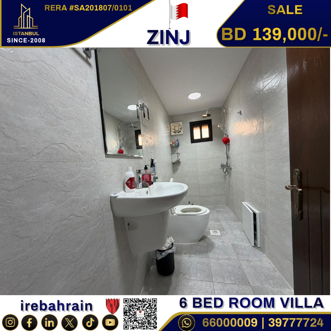 Zinj, Real Estate For Sale, BHD 139000,  6 BR,  Own A Villa In Zinj Area For Just