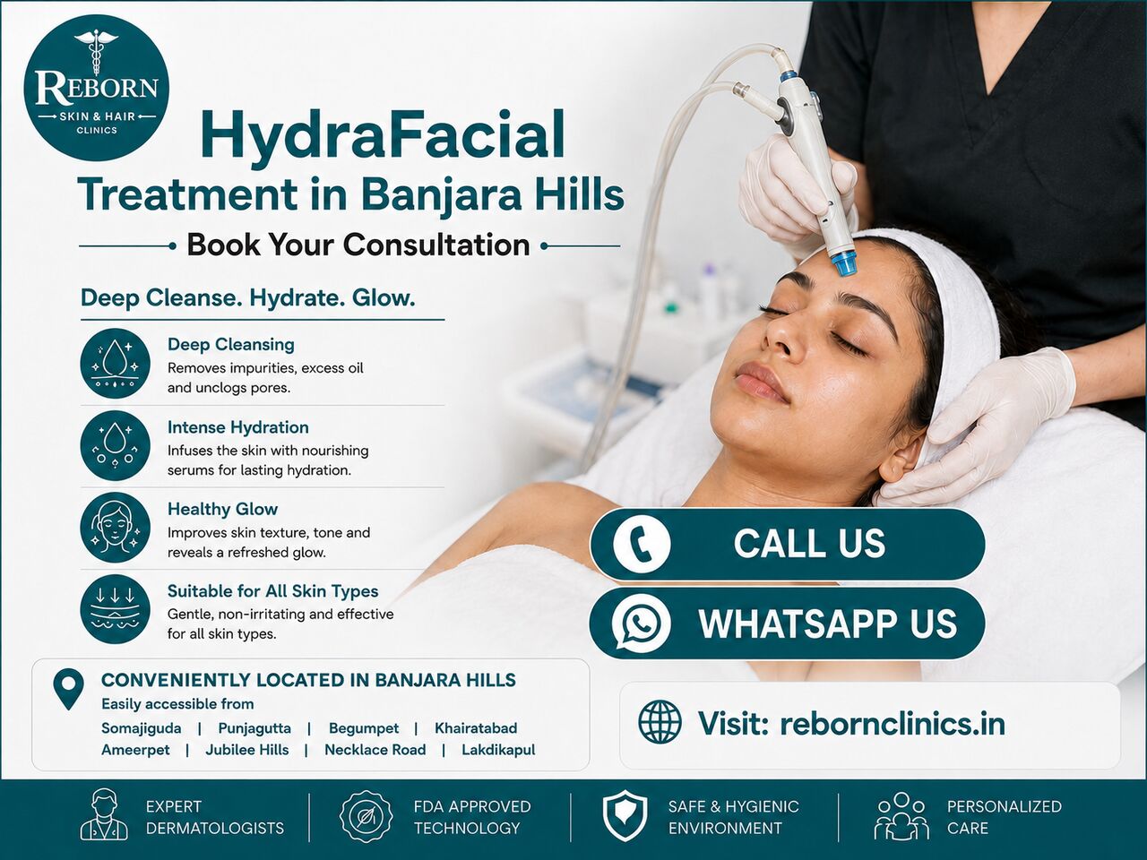Hyderabad, Health & Beauty Items, INR 2499,  HydraFacial Treatment In Banjara Hills | Clogged Pores?