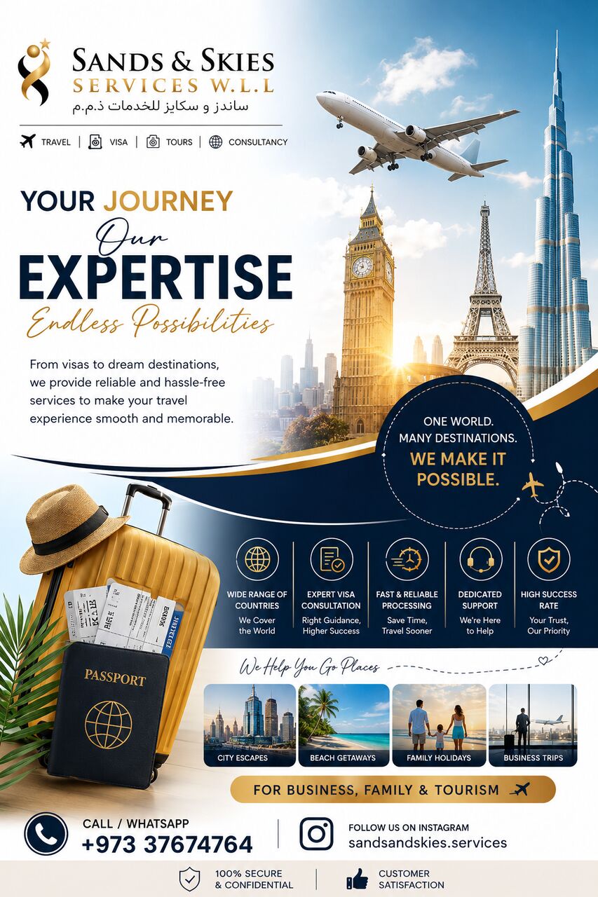 Manama, Marketing, Go Beyond Borders Visa Solutions For Your International Travel Plans