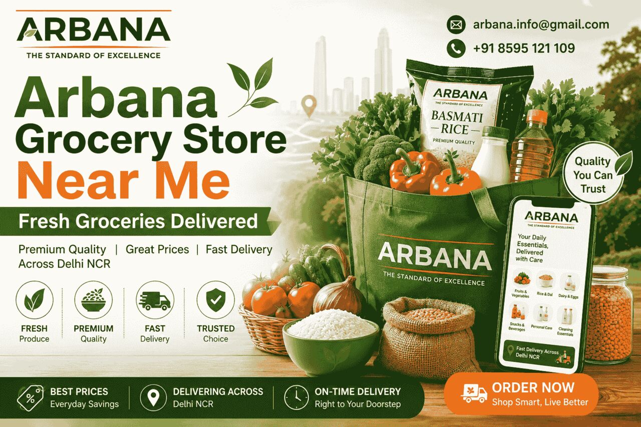 Gurgaon, Business, Arbana Grocery Store Near Me: Fresh Groceries Delivered