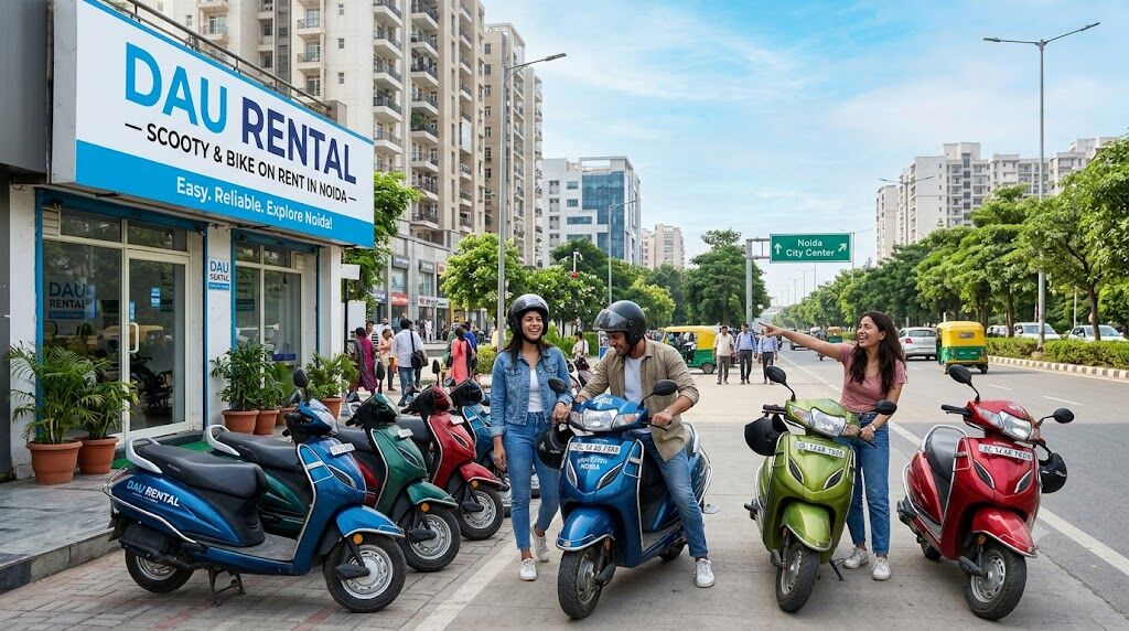 Noida, Business, Scooty On Rent In Noida - Dau Rental