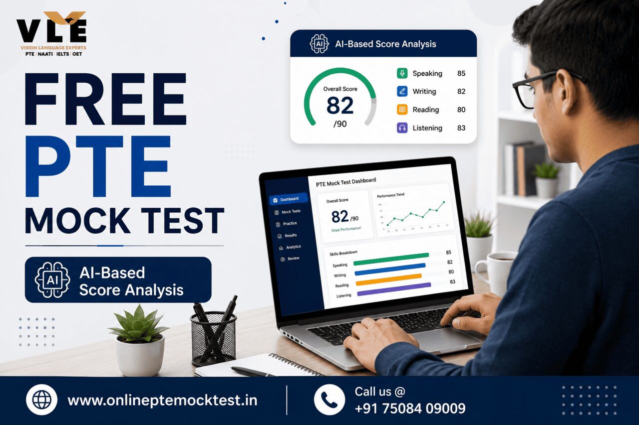 Mumbai, Lessons Wanted, Free PTE Mock Test Online For 79+ Score Preparation