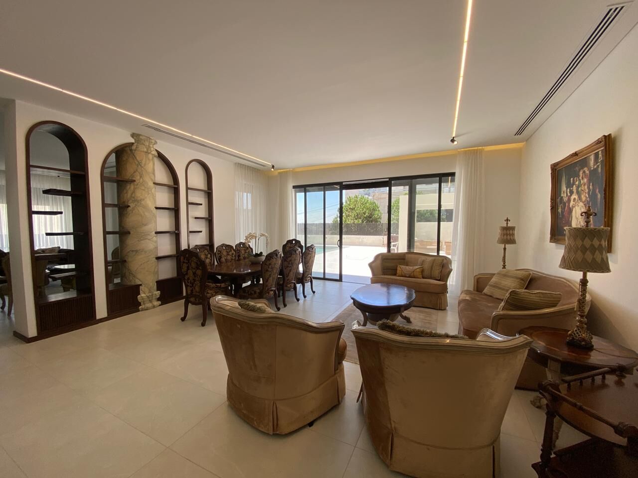 Abdoun, Apartments, Flats, Houses & Villas, JOD 40000/year,  Furnished,  3 BR,  320 Sq. Meter,  Ground Floor Apartment For Rent