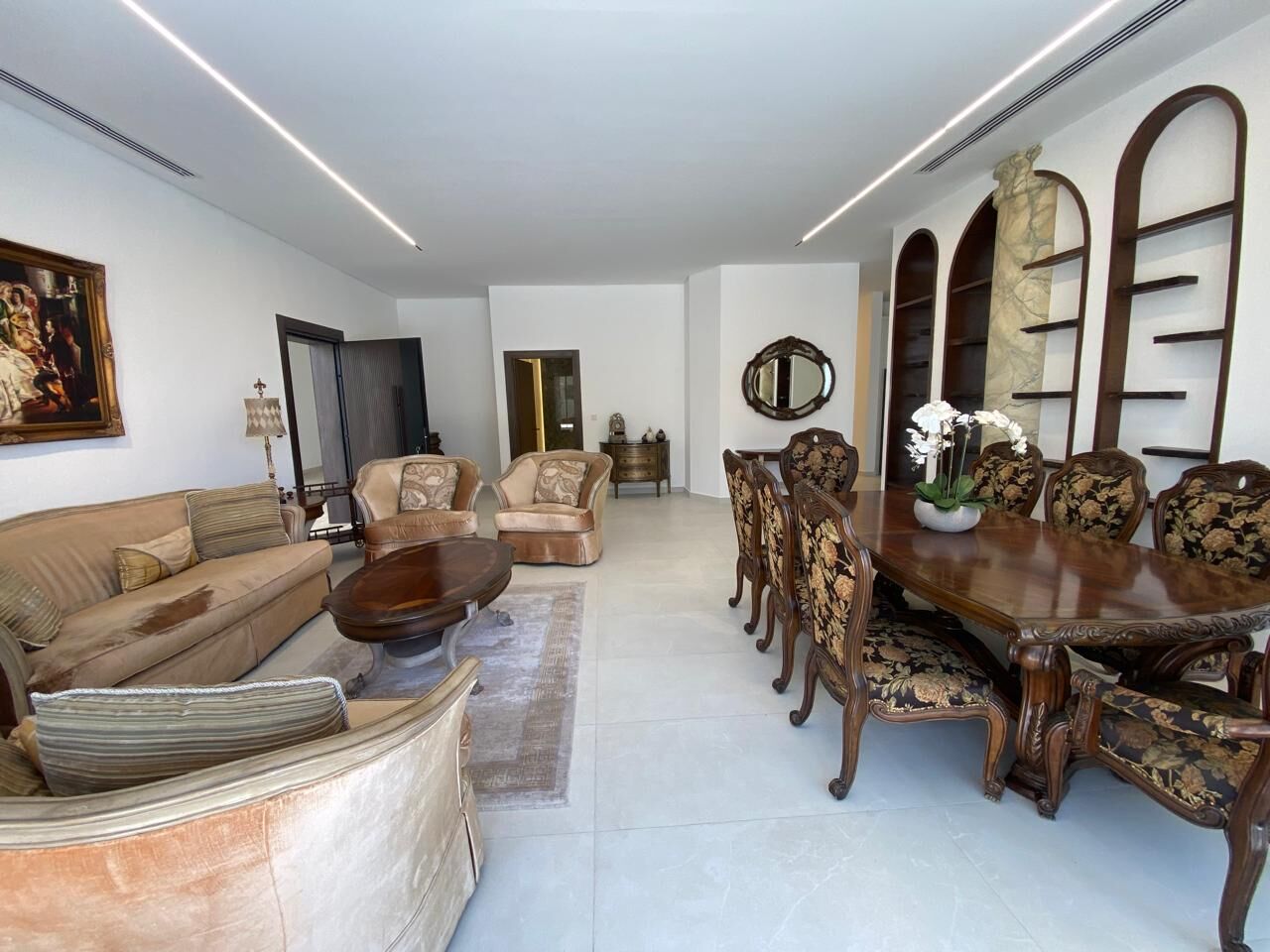 Abdoun, Apartments, Flats, Houses & Villas, JOD 40000/year,  Furnished,  3 BR,  320 Sq. Meter,  Ground Floor Apartment For Rent