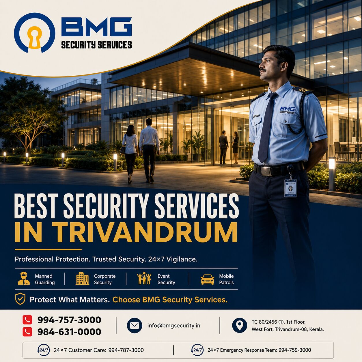 Kerala, Security, Best Security Services In Trivandrum &ndash; BMG Security Services