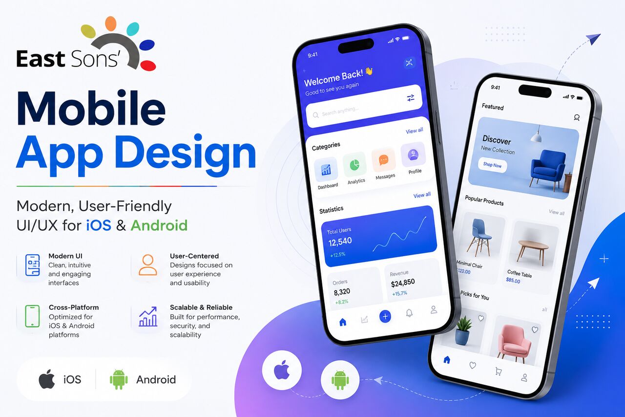 New York, Web Design & Development, Mobile App Design &ndash; Modern, User-Friendly UI/UX For IOS & Android