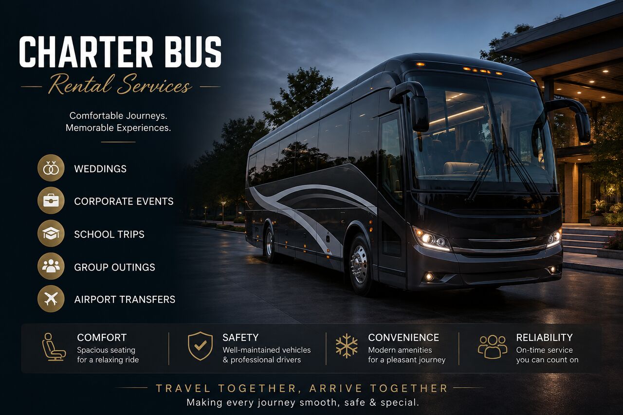 New York, Travel, Hire A Reliable Charter Bus In Irving