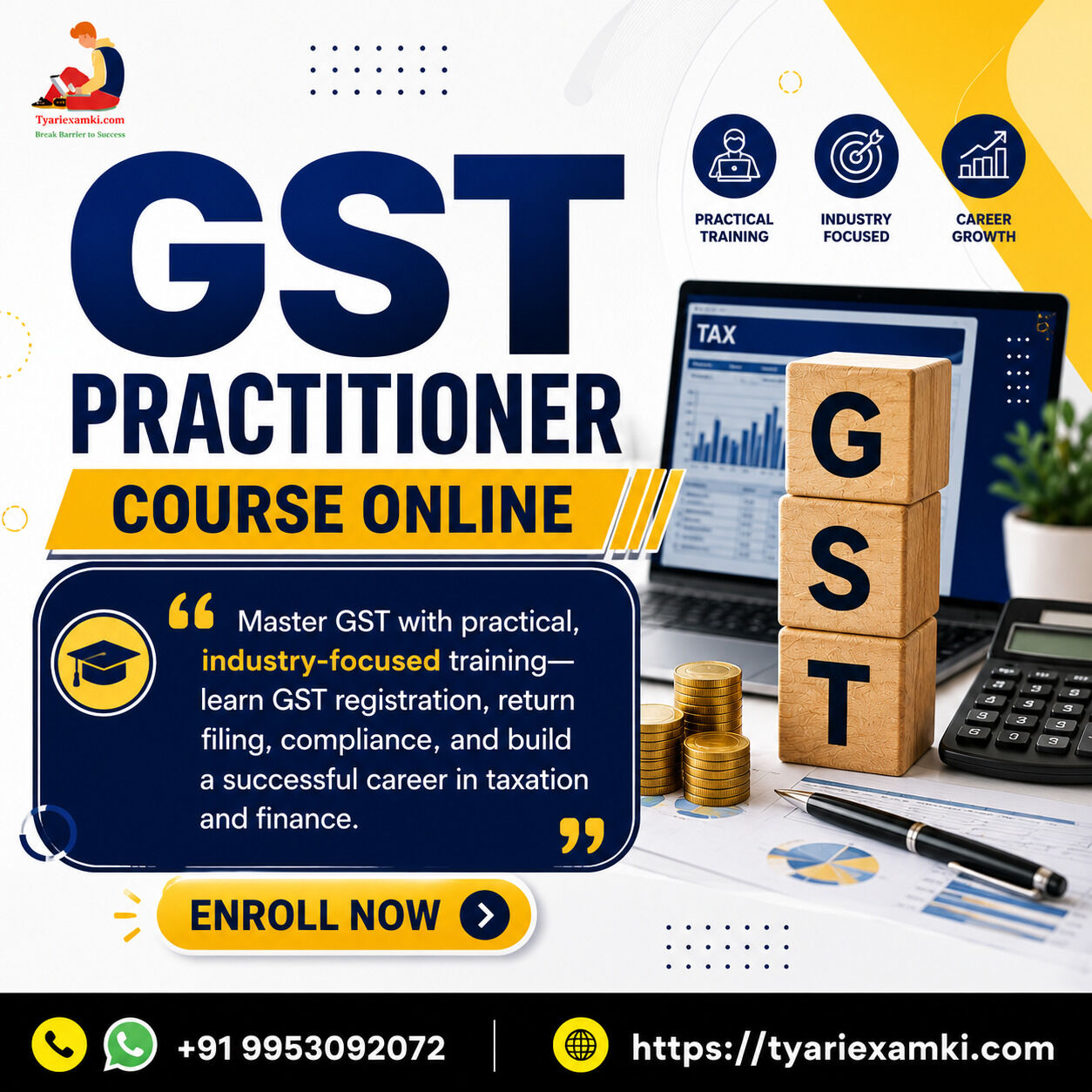 New Delhi, Lessons Offered, GST Practitioner Course Online &ndash; Practical Training For Career Growth