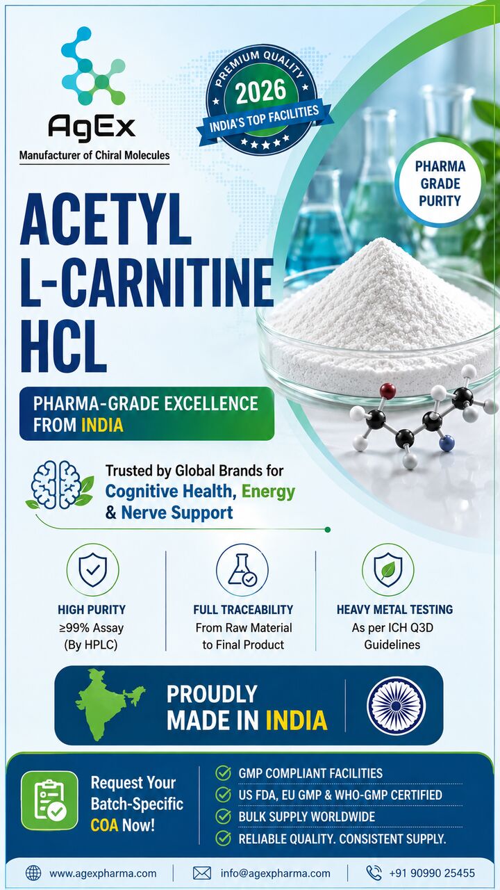 Lucknow, Business, High-Purity Acetyl L-Carnitine HCL For Quality & Performance