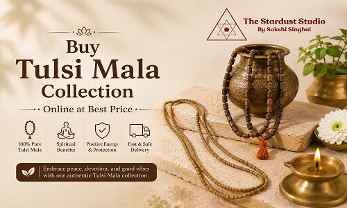 Gurugram, Free Items, INR 555,  Shop Original Tulsi Mala Collection Online At Best Price | The Stardust Studio