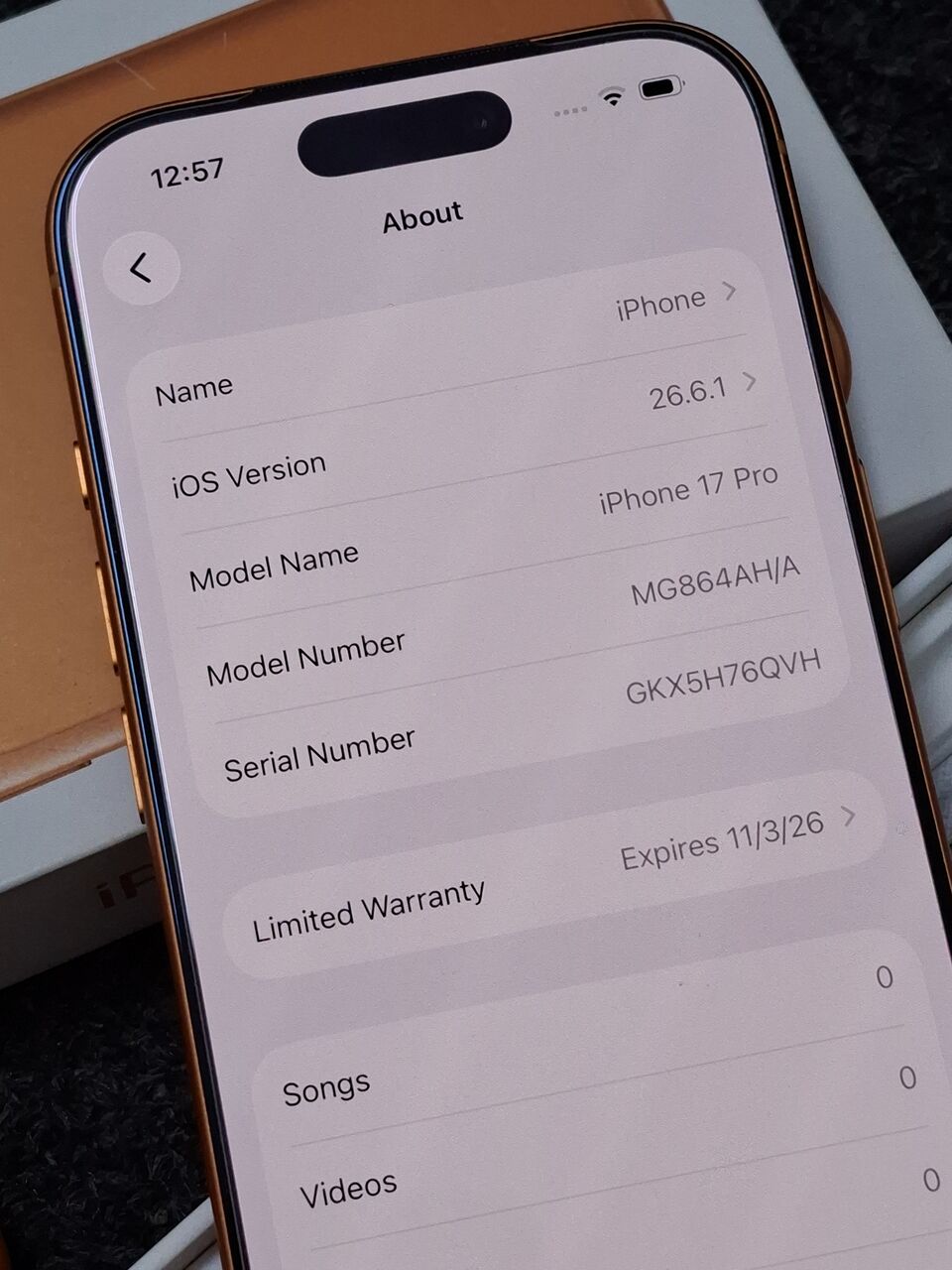 Al Rahmaniyah, Mobile Phones, SAR 3850,  IPhone 17 Pro 256gb Cosmic Orange