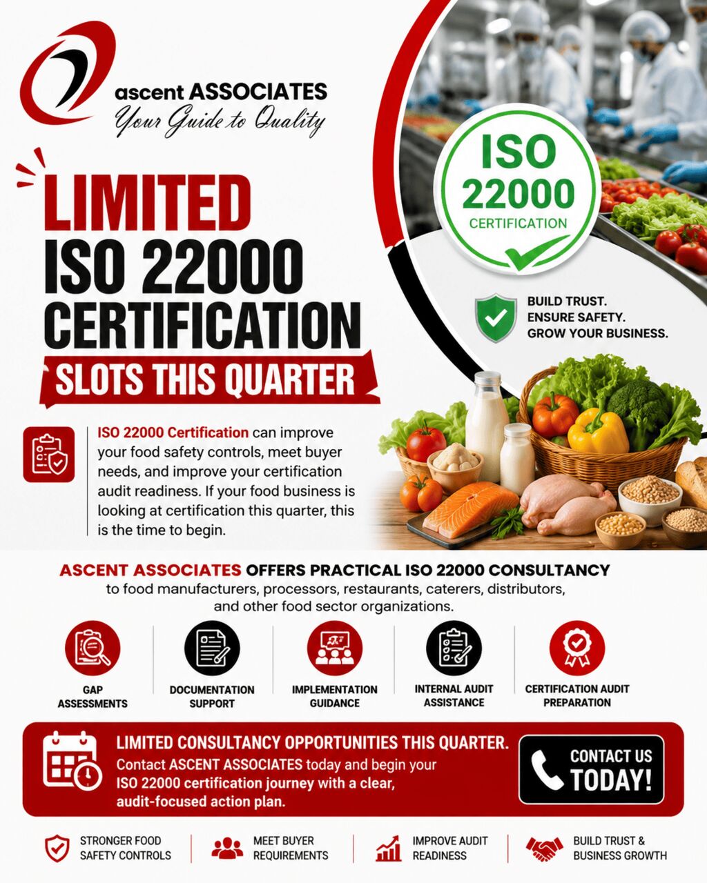 Colombo, Business, Limited ISO 22000 Certification Slots This Quarter