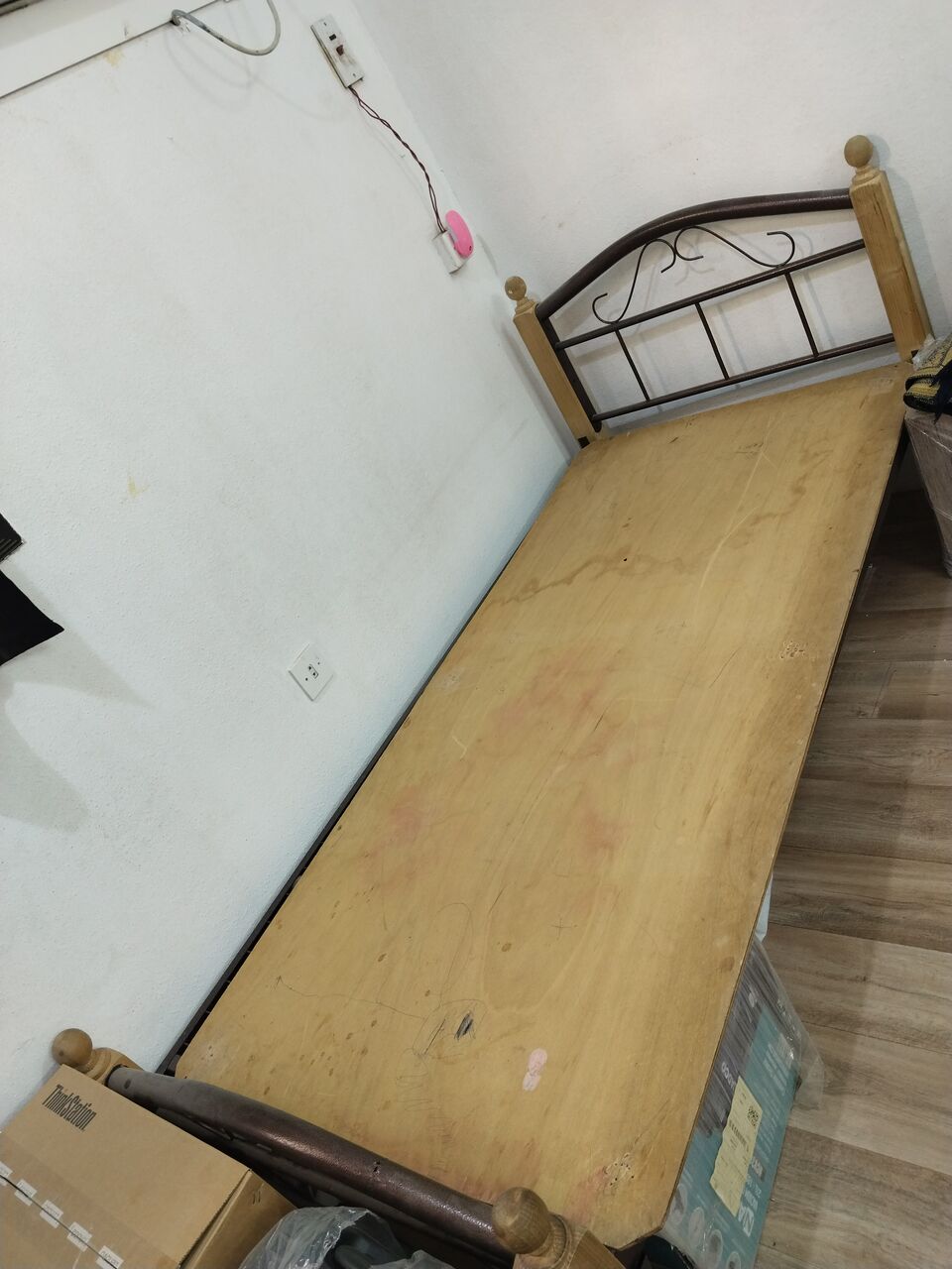 Riyadh, Furniture, SAR 130,  Iron Bed With Plywood