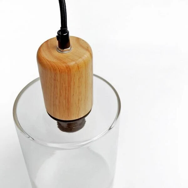 Melbourne, Electronics, AUD 26,  Modern Glass And Wood Pendant Light