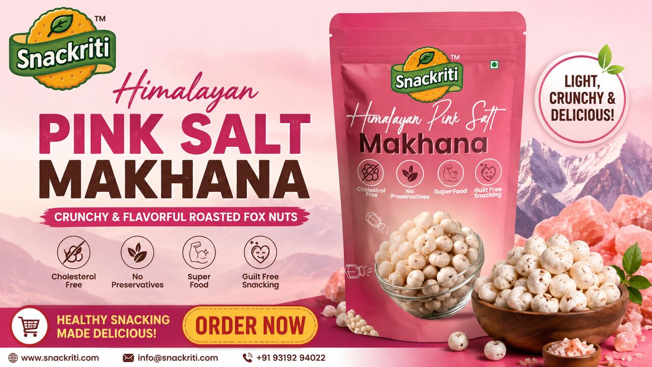 Noida, Business Partners, Himalayan Pink Salt Makhana &ndash; Crunchy & Flavorful Roasted Fox Nuts