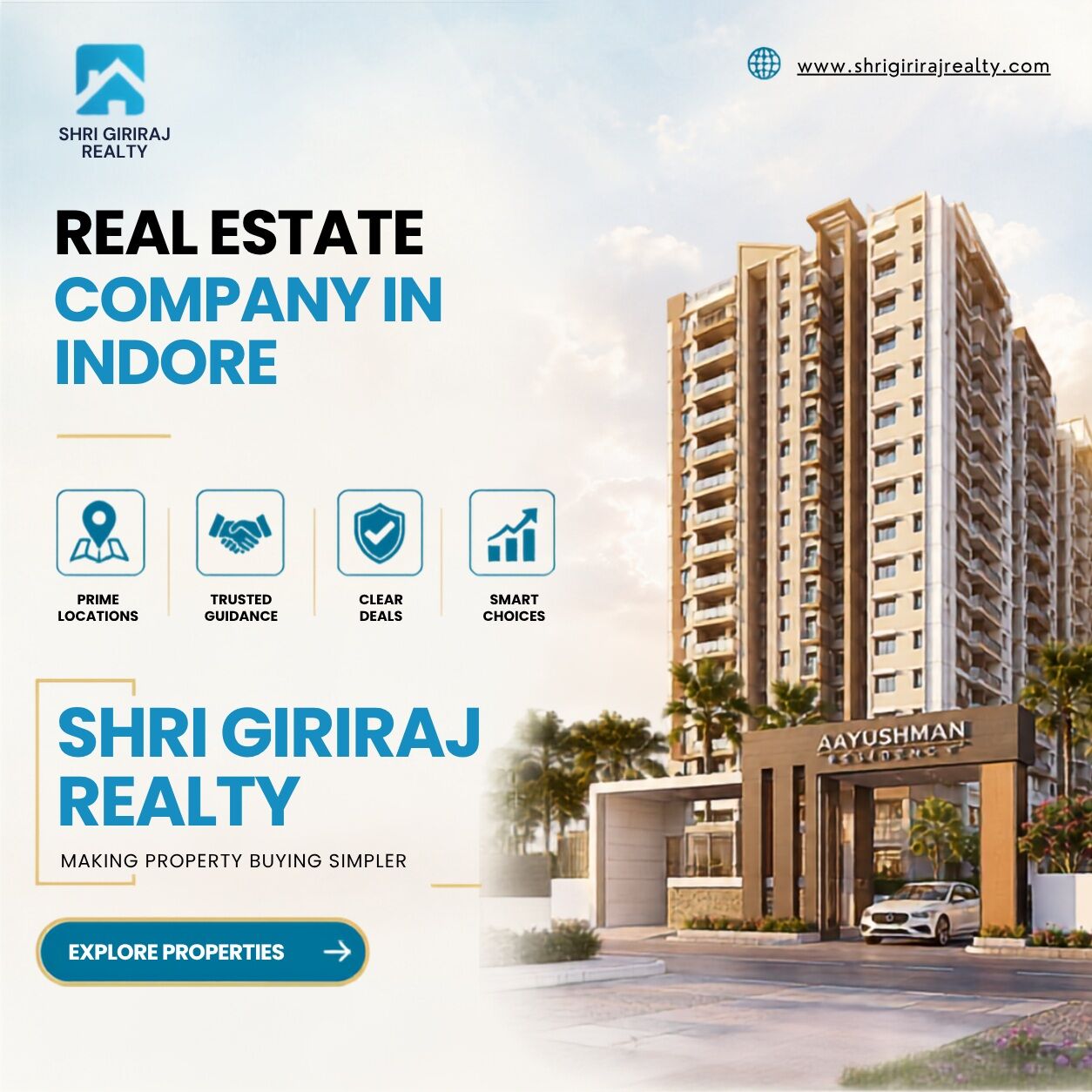 Indore, Real Estate For Sale, INR 1900000,  3 BR,  1320 Sq. Meter,  Real Estate Company In Indore That Makes Property Buying Easier