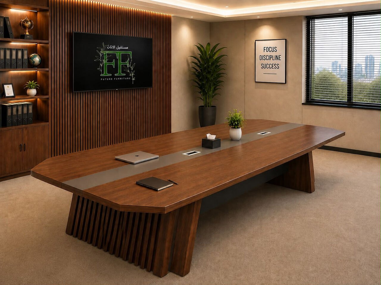 Jeddah, Furniture, SAR 1,  MEETING TABLE AVAILABLE IN DIFFERENT SIZES 200 CM , 240 CM, 320 CM BRAND NEW
