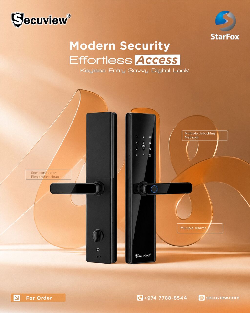 Doha, Electronics, QAR 750,  Secuview Keyless Entry Savvy Digital Lock For Home Automation