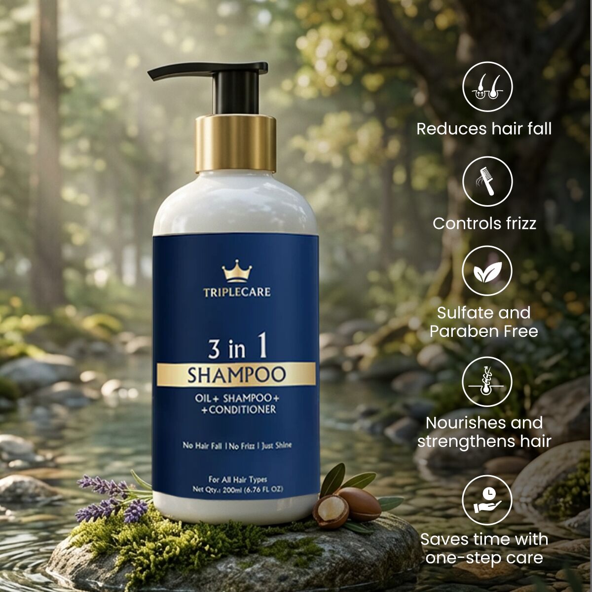 Haryana, Health & Beauty Items, INR 799,  Buy A Convenient All In One Hair Shampoo For Regular Use - TripleCare