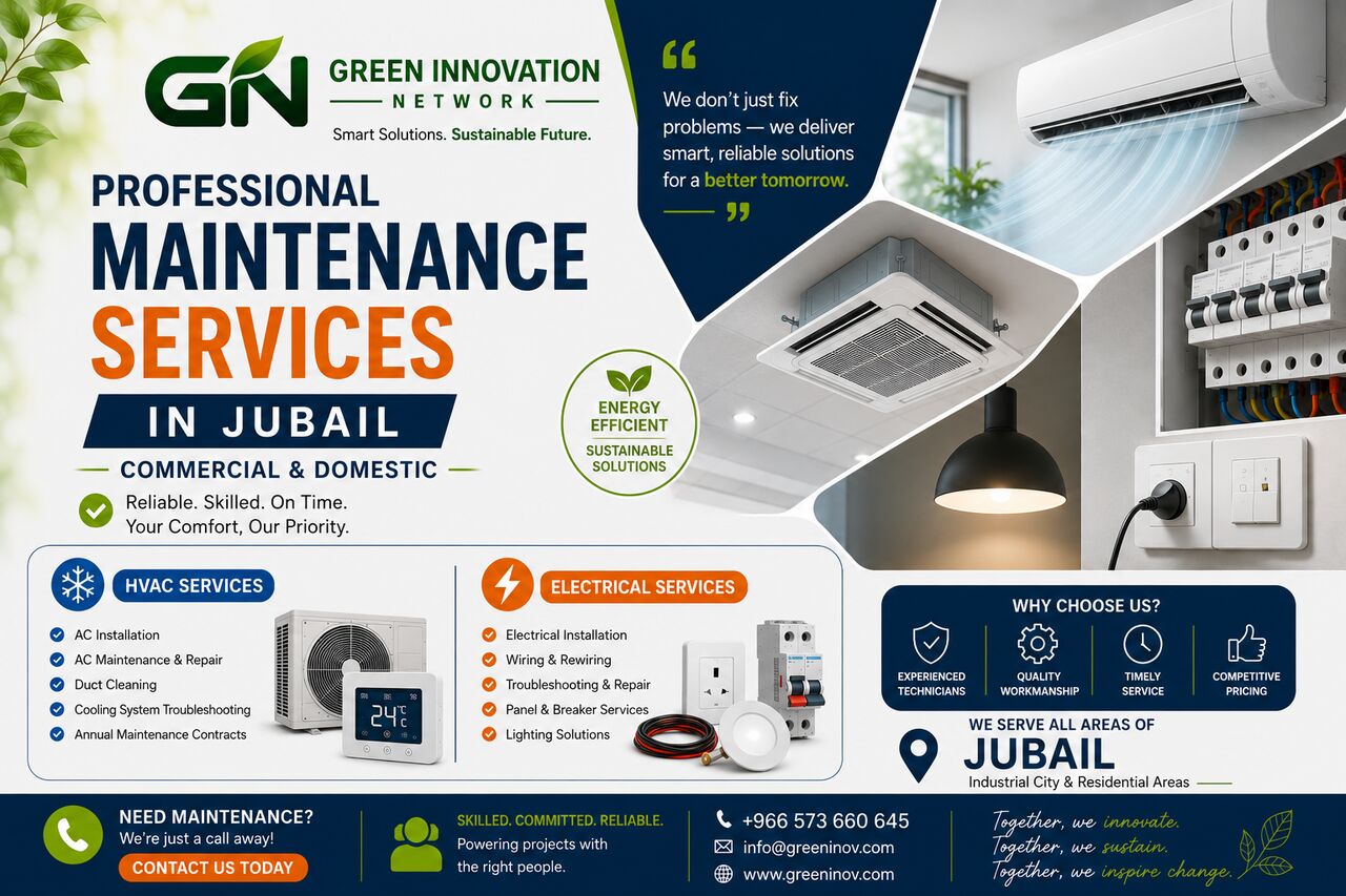 Jubail, Air Conditioning, Reliable Home And Commercial Maintenance Services In Jubail