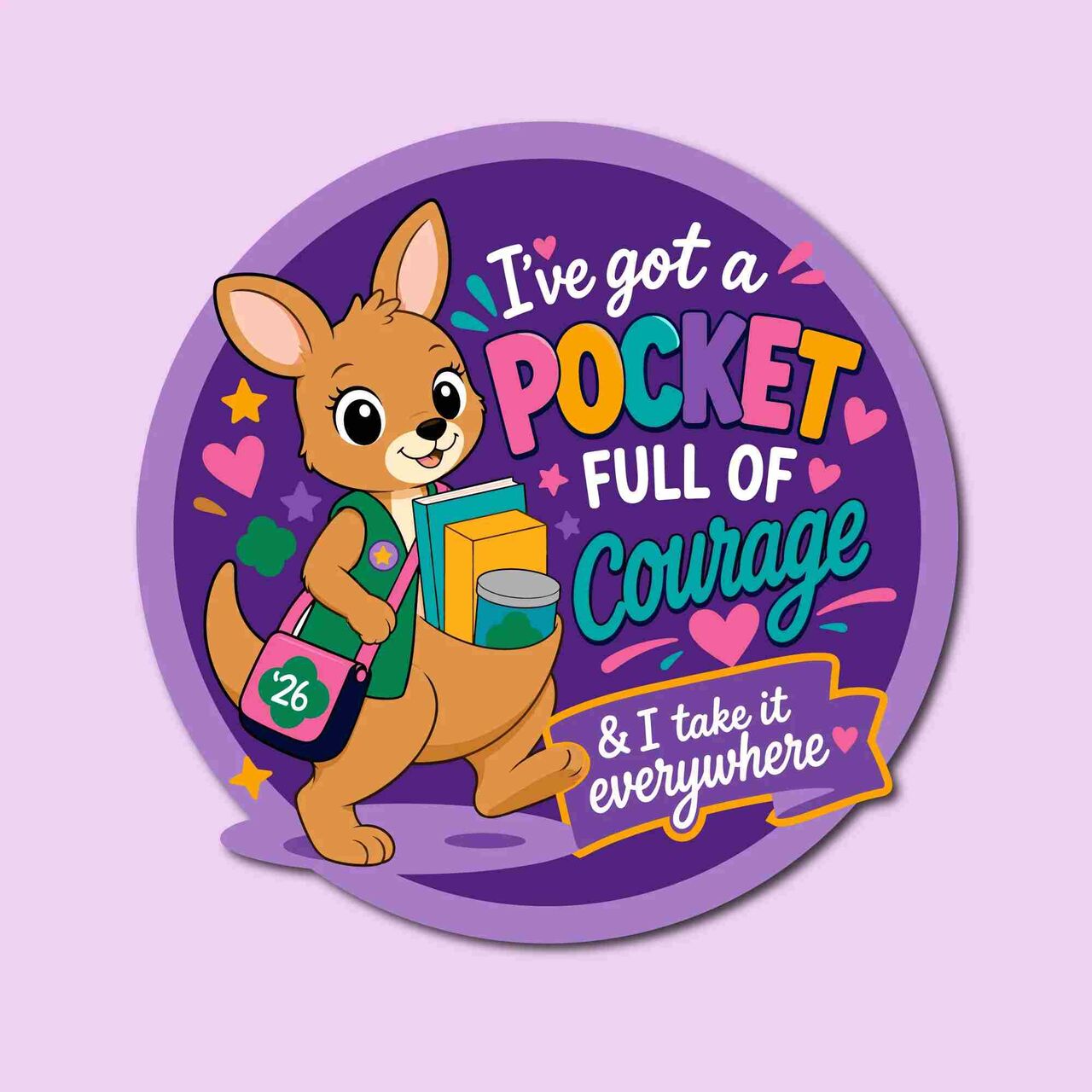 New York, Free Items, USD 4,  Buy Pocket Full Of Courage Iron On Patch | Fun Patches