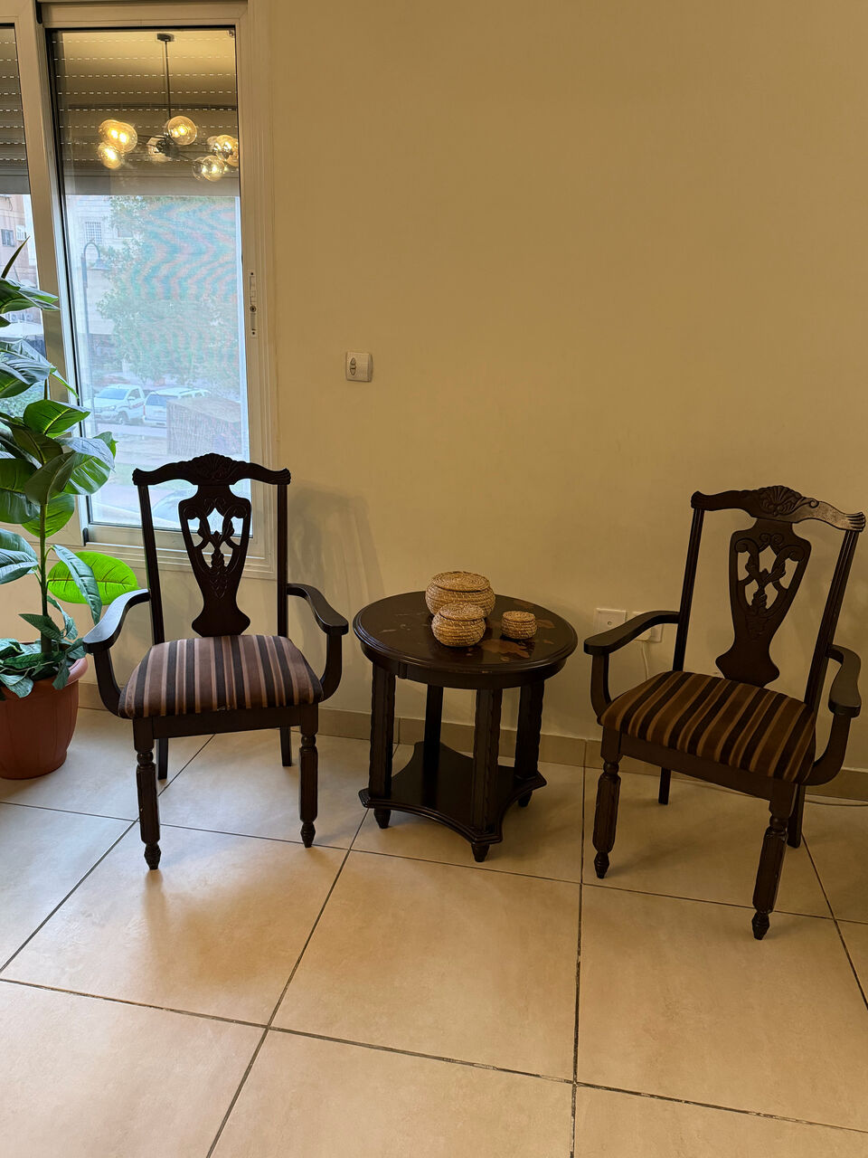 Bani Malik, Furniture, SAR 370,  Vintage-style Chairs + Majlis For Two In Very Good Condition