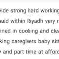 House Maid Within Riyadh