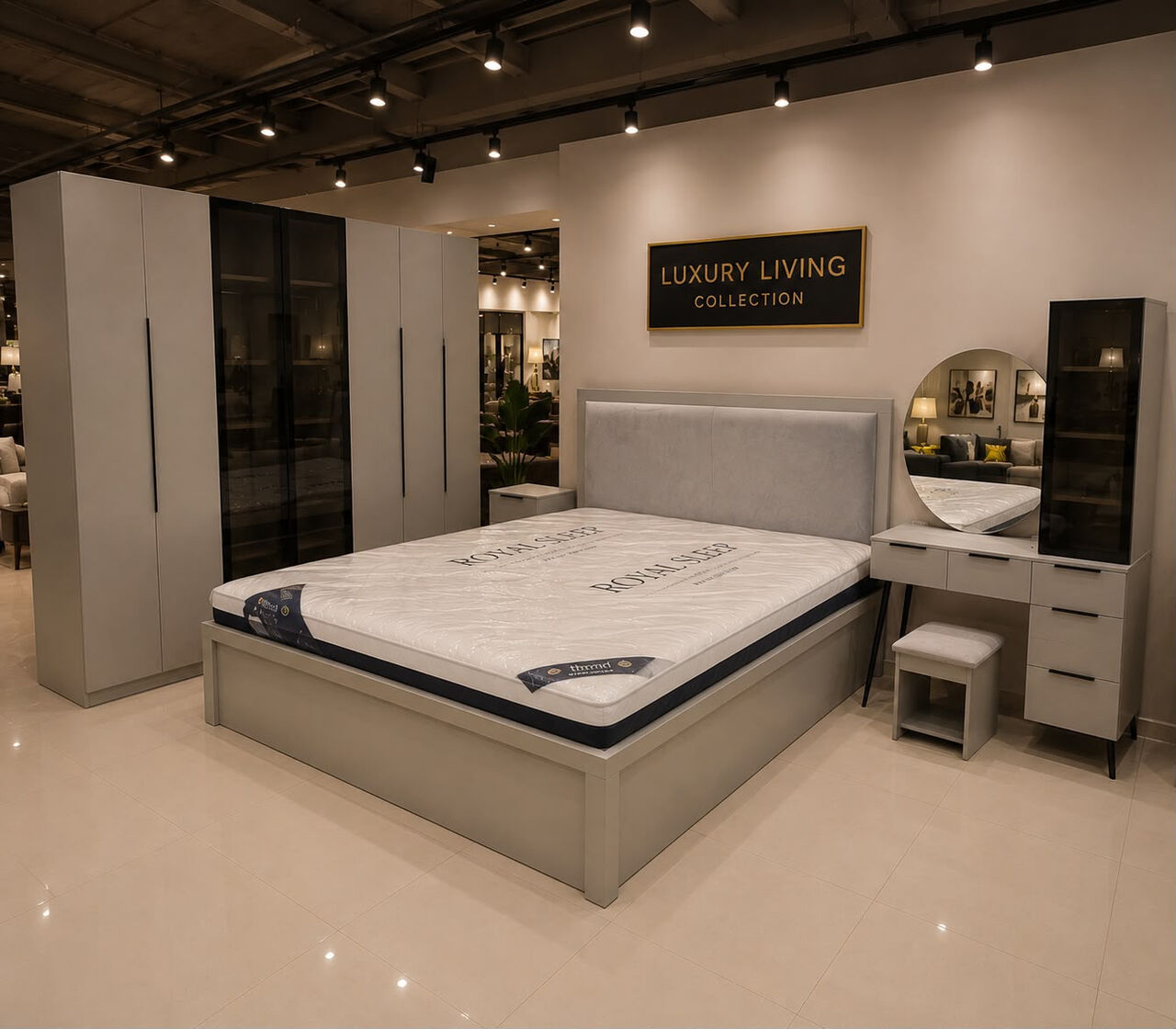 Jeddah, Furniture, Brand New Complete Luxury Bedroom Set Available