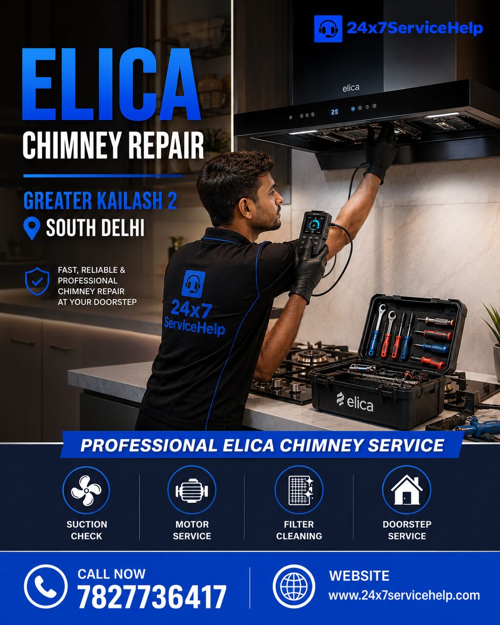 Delhi, Appliance Repair, Elica Chimney Repair Service In Greater Kailash 2 South Delhi &ndash; Kitchen Care
