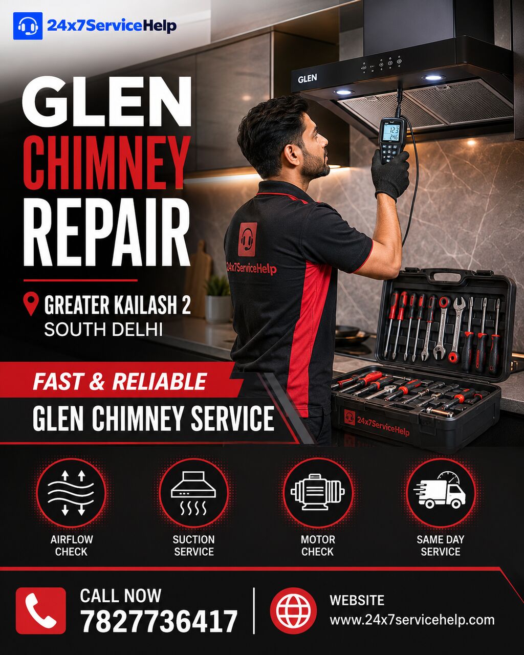 Delhi, Appliance Repair, Glen Chimney Repair Service In Greater Kailash 2 South Delhi &ndash; Repair & Maintenance