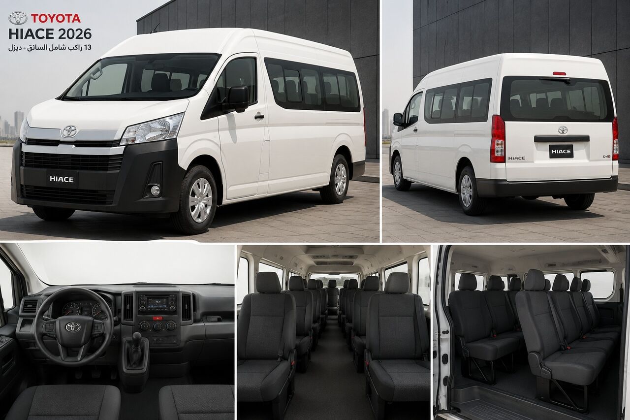 Dammam, Vehicles, Cars & Trucks , SAR 9500,  Toyota Hi-Ace,  2026,  Manual,  100 KM,  Toyota Hiace For Rent