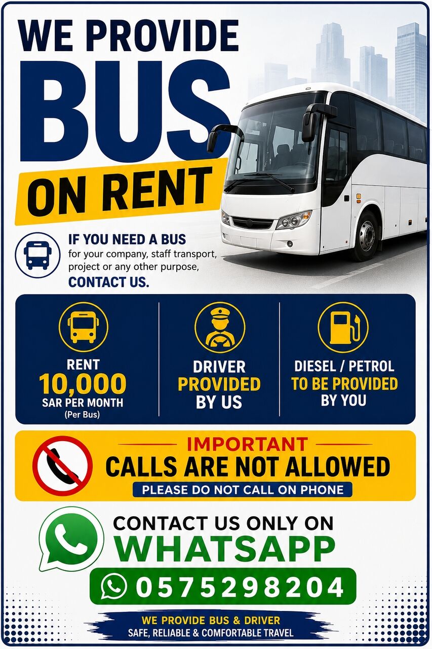 Riyadh, Passenger Transport, Passenger Transport Buss Available For Rent With Driver