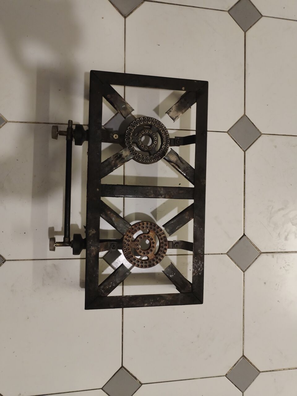 Al Faisaliyah, Household Items, SAR 350,  Gas Cylinder With Portable Double Burner Gas Stove And LPG Regulator With Rubber Hose