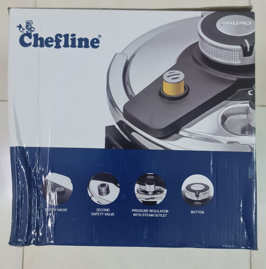 Jubail, Appliances, SAR 120,  Chefline Stainless Steel Pressure Cooker 8L &ndash; SAR 120