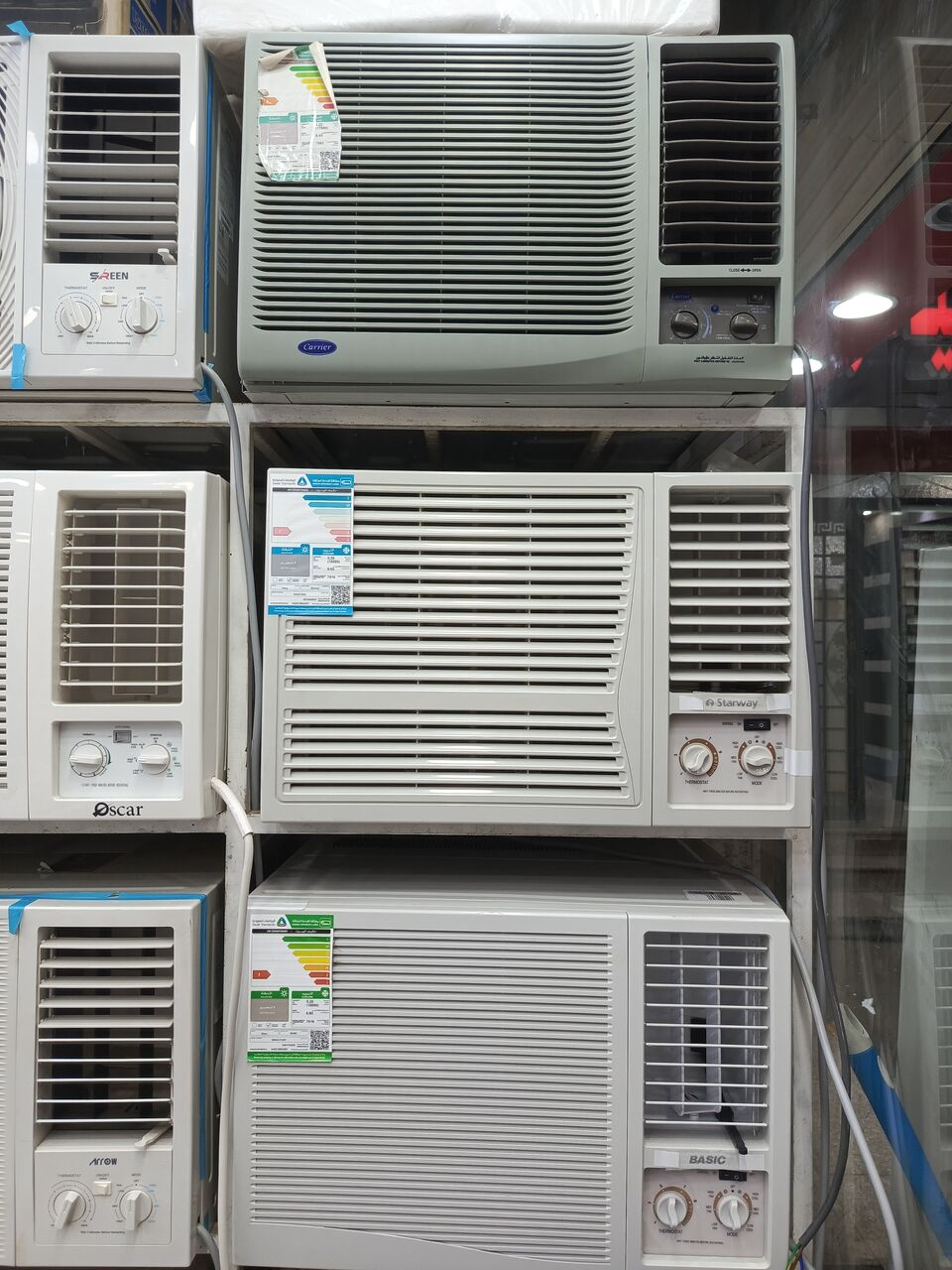 Al Aziziyah, Air Conditioners, SAR 1,  For Sale, Used, Clean, Almost New Window Air Conditioners, With Warranty, With Delivery