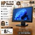 BHD 8,  HP 19"LED HD Monitor Built-in Speakers With HDMI Adapter & Power Cable