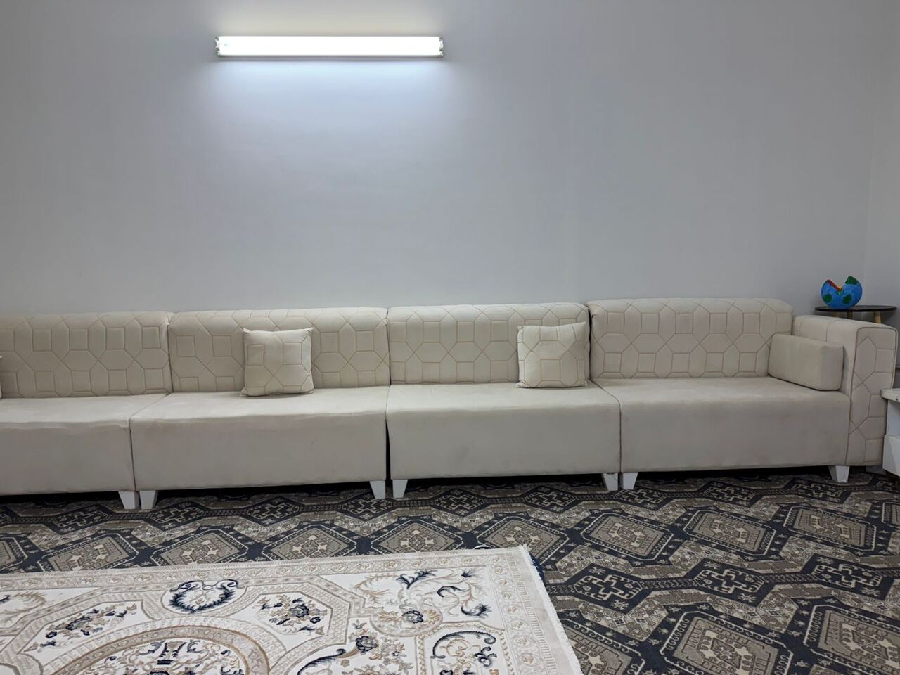 Baish, Furniture, SAR 500,  Cream Majlis Sofa Set (10 Piece)