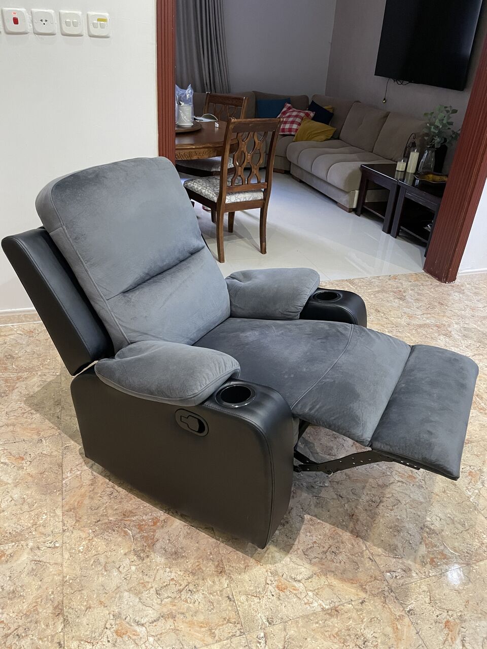 Jeddah, Furniture, SAR 750,  Micasa Single Seater Swivel And Rocker Recliner Chair