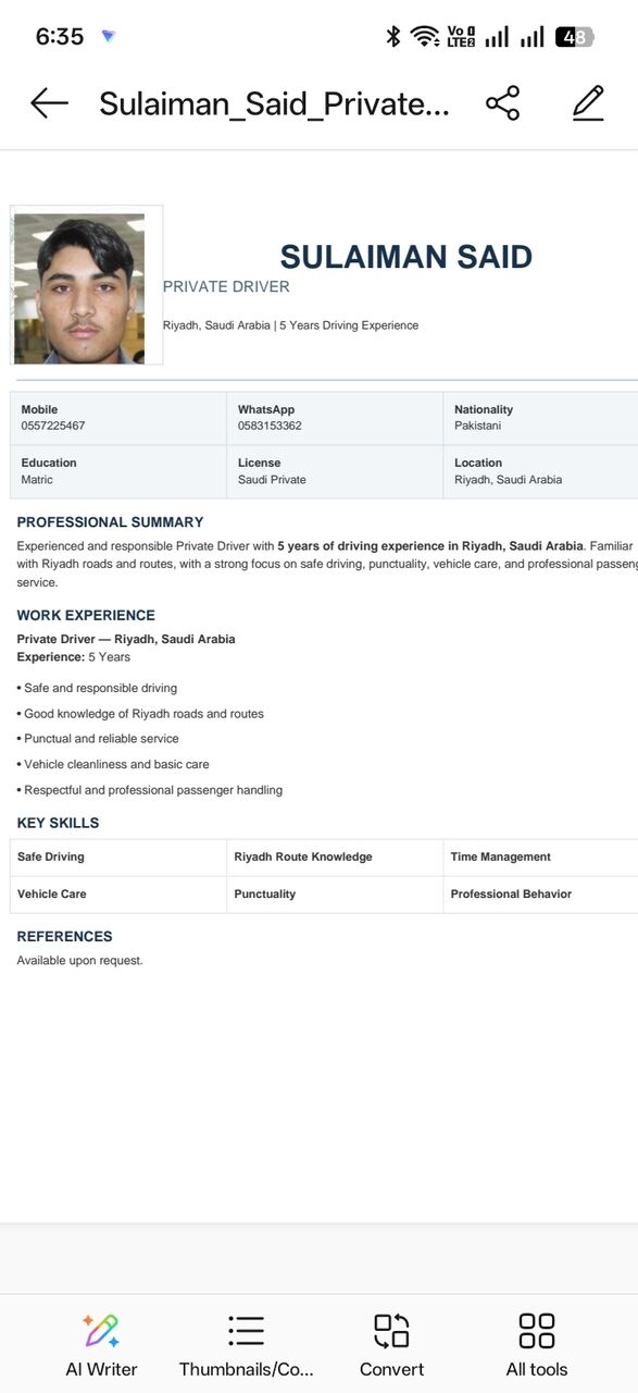 Islamabad, Job Seekers, I