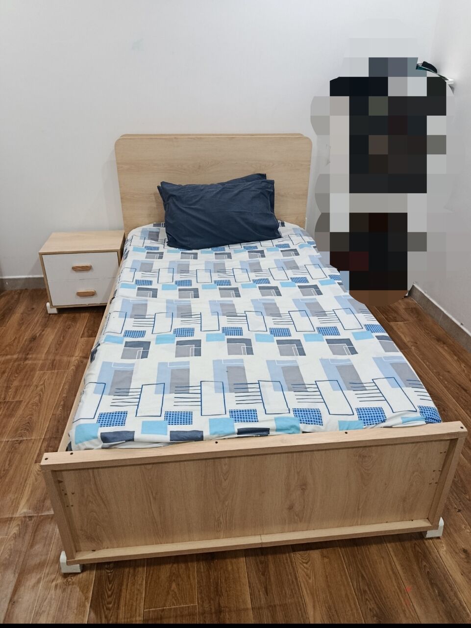 Riyadh, Furniture, SAR 850,  Home Centre Kids Trundle Bed Set (with Mattresses & Nightstand) &ndash; Excellent Condition