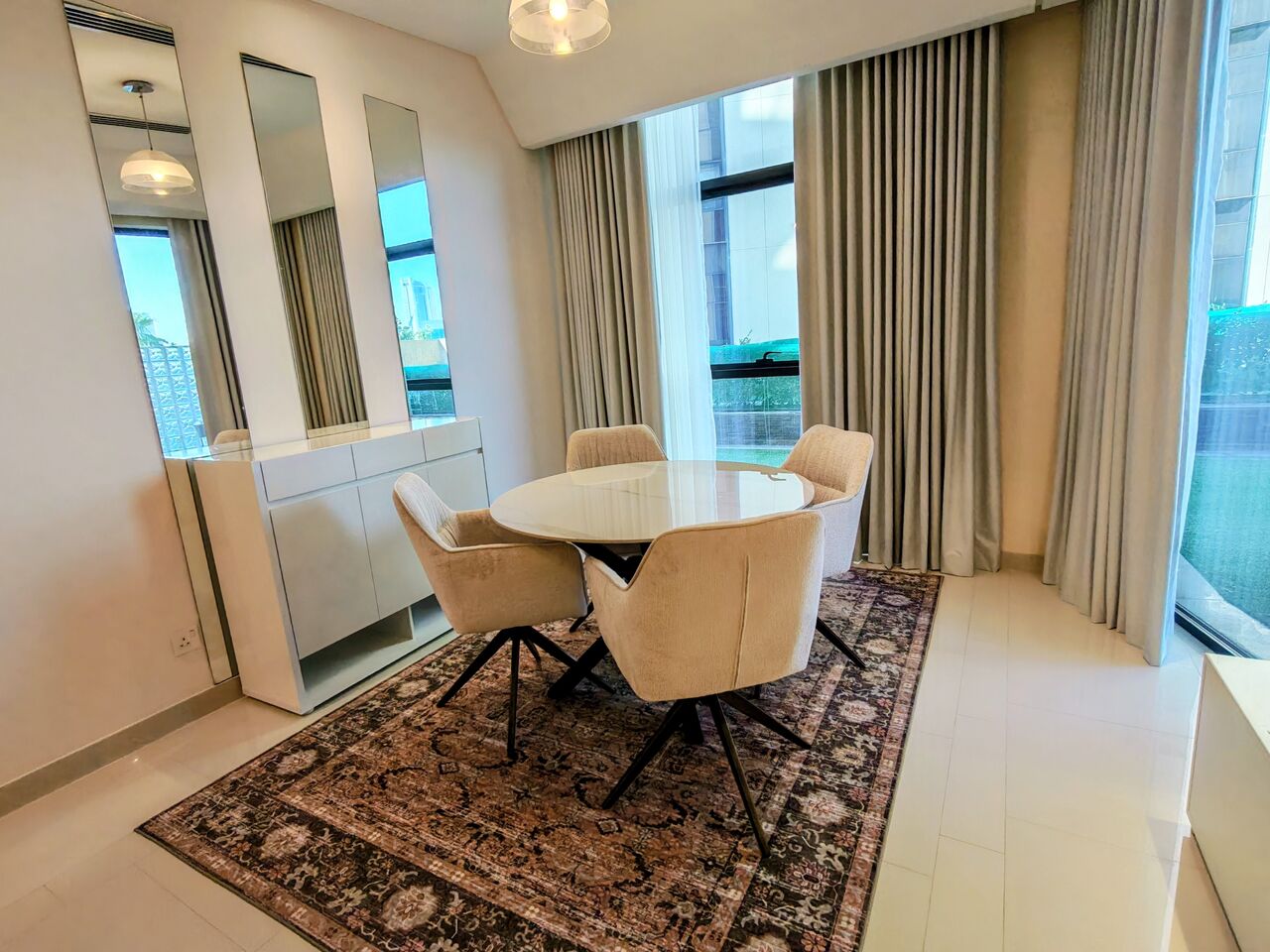 Manama, Apartments, Flats, Houses & Villas, BHD 950/month,  Furnished,  2 BR,  170 Sq. Meter,  2 BHK Apartment With Private Garden Available In Reef Island For Rent