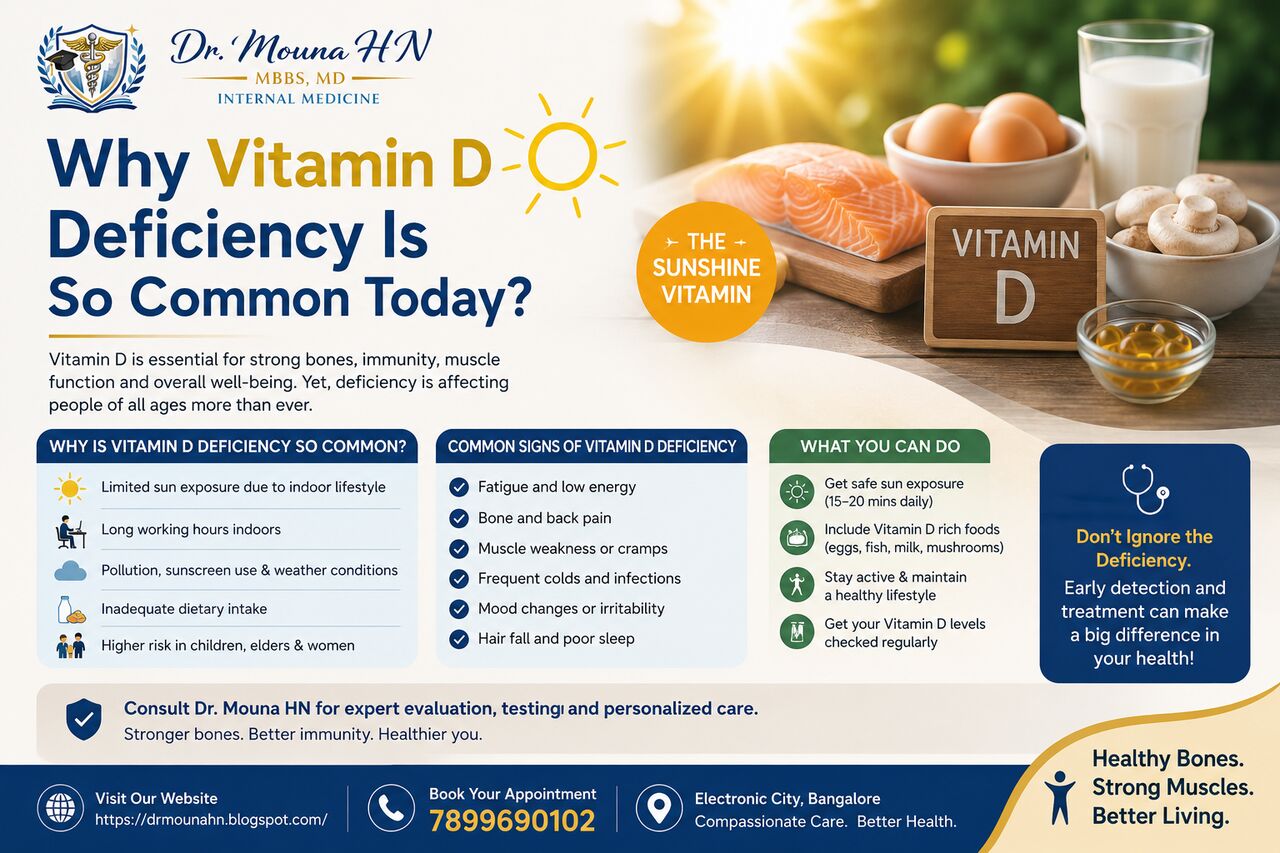 Bangalore, Health, Why Vitamin D Deficiency Is So Common Today? &ndash; Dr. Mouna HN