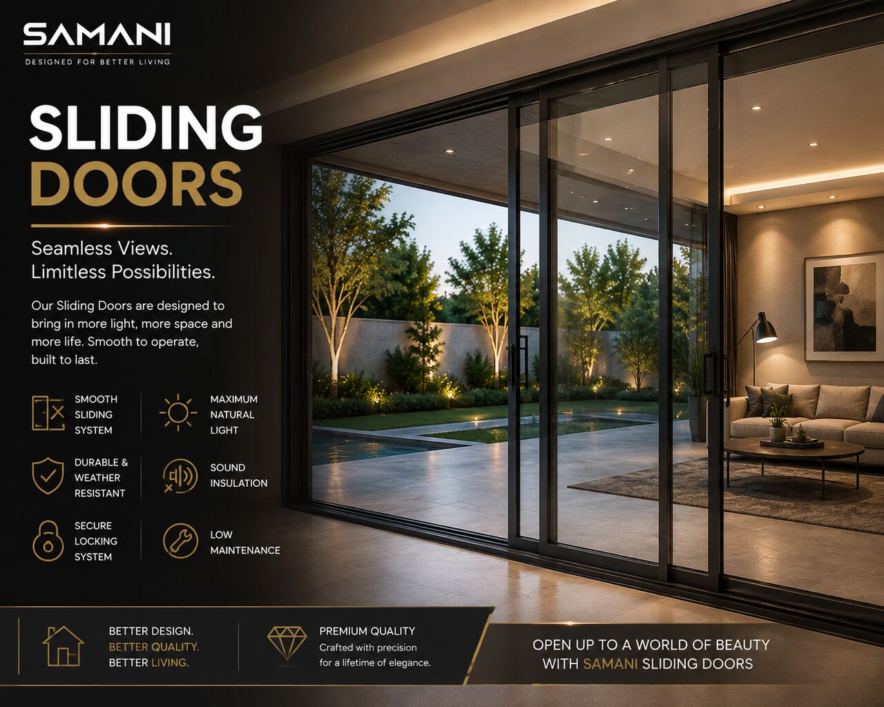 Mumbai, Interior Design, Sliding Doors That Redefine Connected Spaces