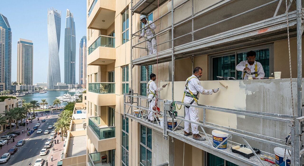 Sharjah, Construction, Painting Work In Dubai