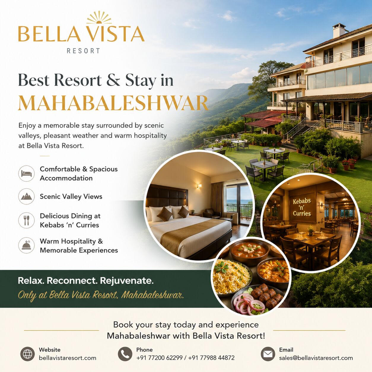 Mumbai, Restaurants, Bella Vista Resort &ndash; Best Resort & Stay In Mahabaleshwar