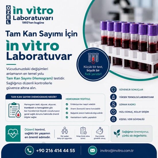Istanbul, Health, Tam Kan Sayımı İçin İnvitro Laboratuvar