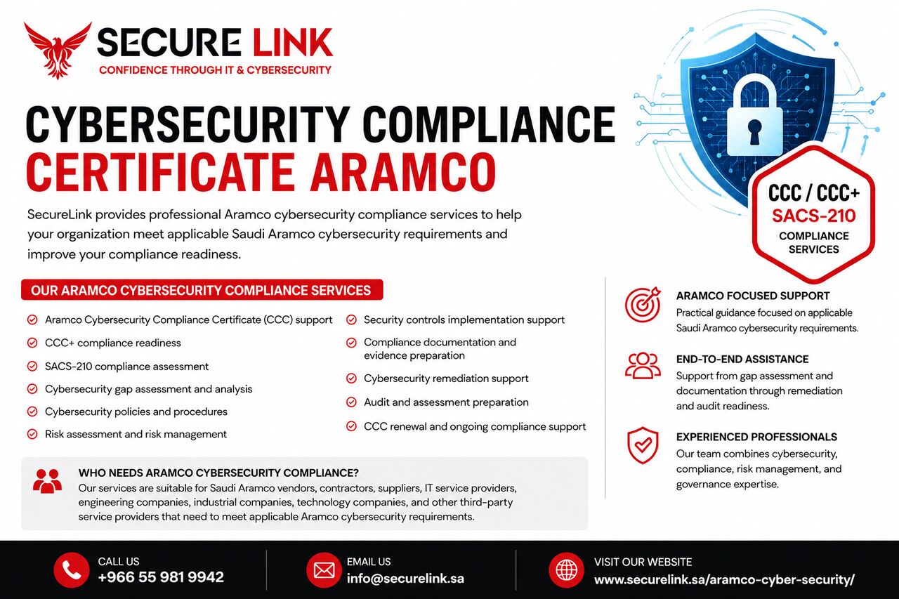 Riyadh, Business, Cybersecurity Compliance Certificate Aramco