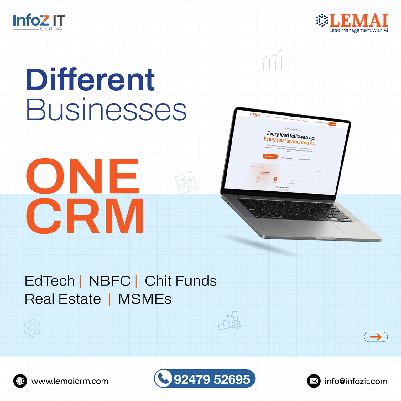 Hyderabad, Businesses For Sale, Lemai CRM &ndash; Smart CRM Software For Growing Businesses