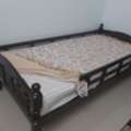 SAR 350,  Sturdy Wooden Bed New --- With Mattress Suitable For Children